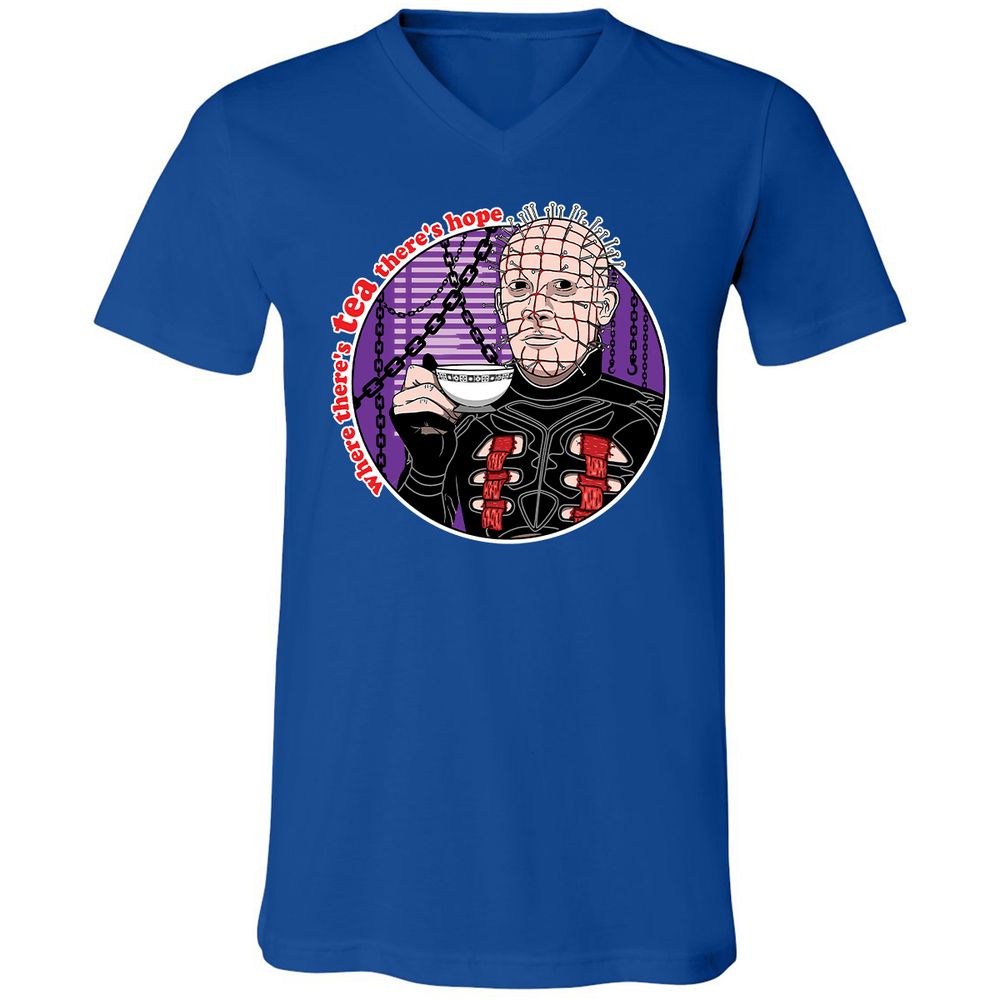 Unisex V-Neck T-Shirt - XD9D9L34 - True Royal - 4