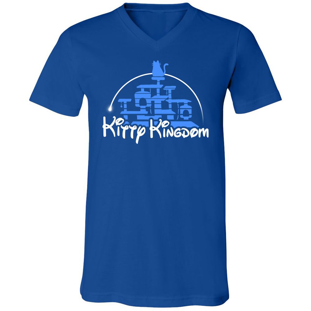 Unisex V-Neck T-Shirt - 8TUVHDNH - True Royal - 4