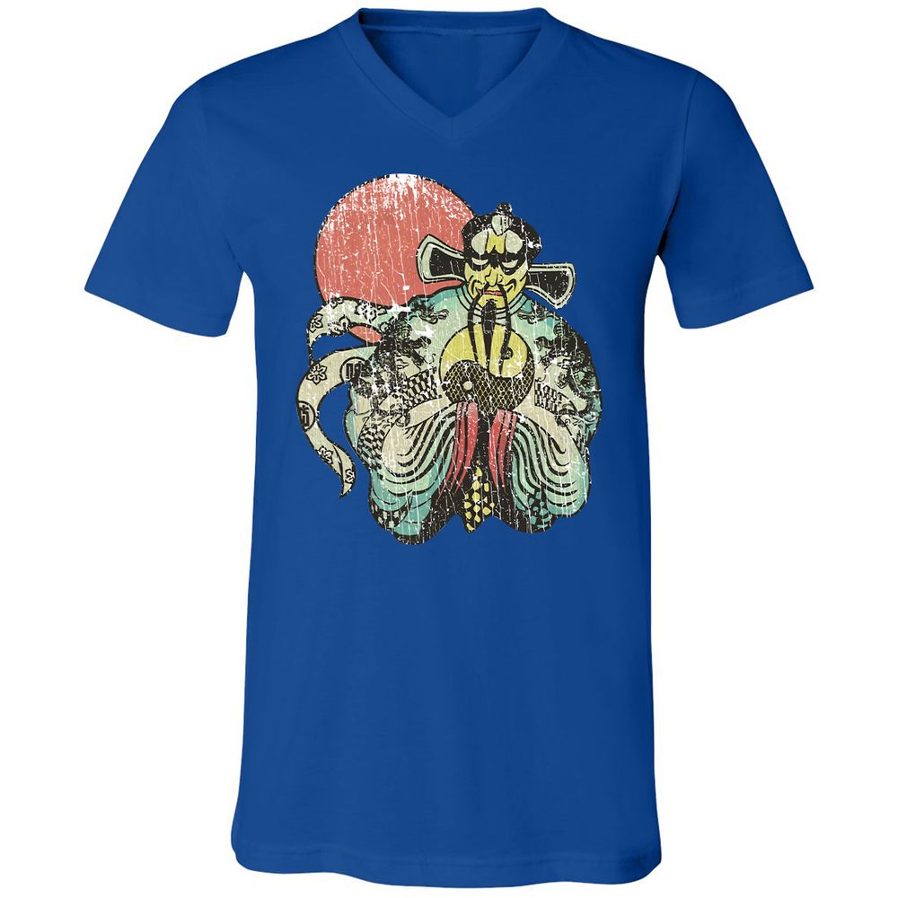 Unisex V-Neck T-Shirt - R569RVSG - True Royal - 4