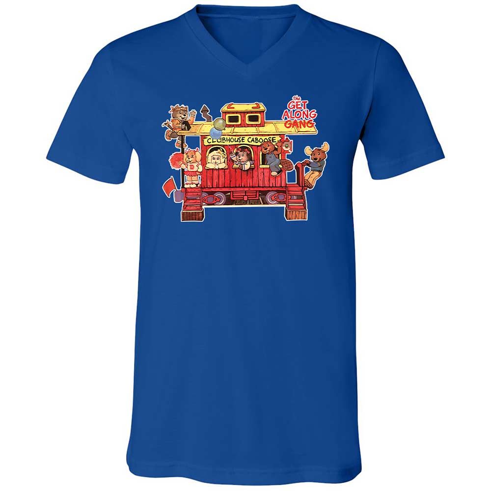 Unisex V-Neck T-Shirt - 74U9P9J7 - True Royal - 4
