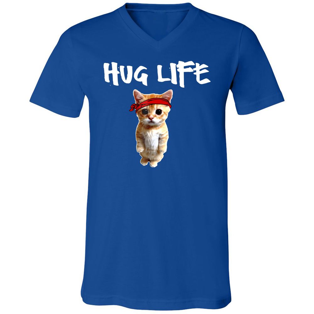 Unisex V-Neck T-Shirt - DQL19X25 - True Royal - 4