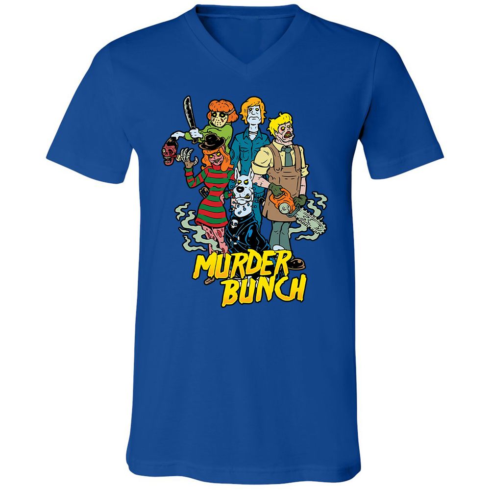 Unisex V-Neck T-Shirt - XA9ZAFZL - True Royal - 4