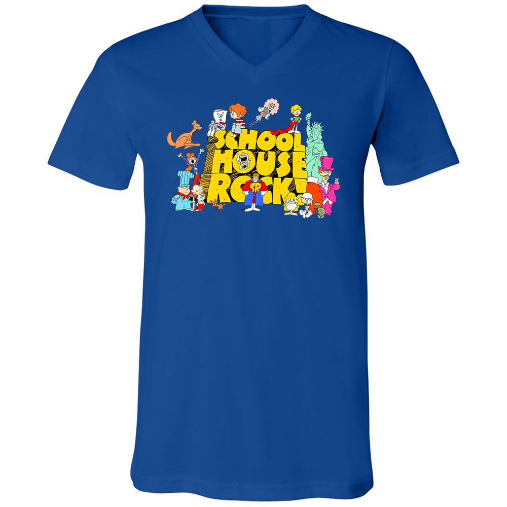 Unisex V-Neck T-Shirt - KQ4CJP65 - True Royal - 4