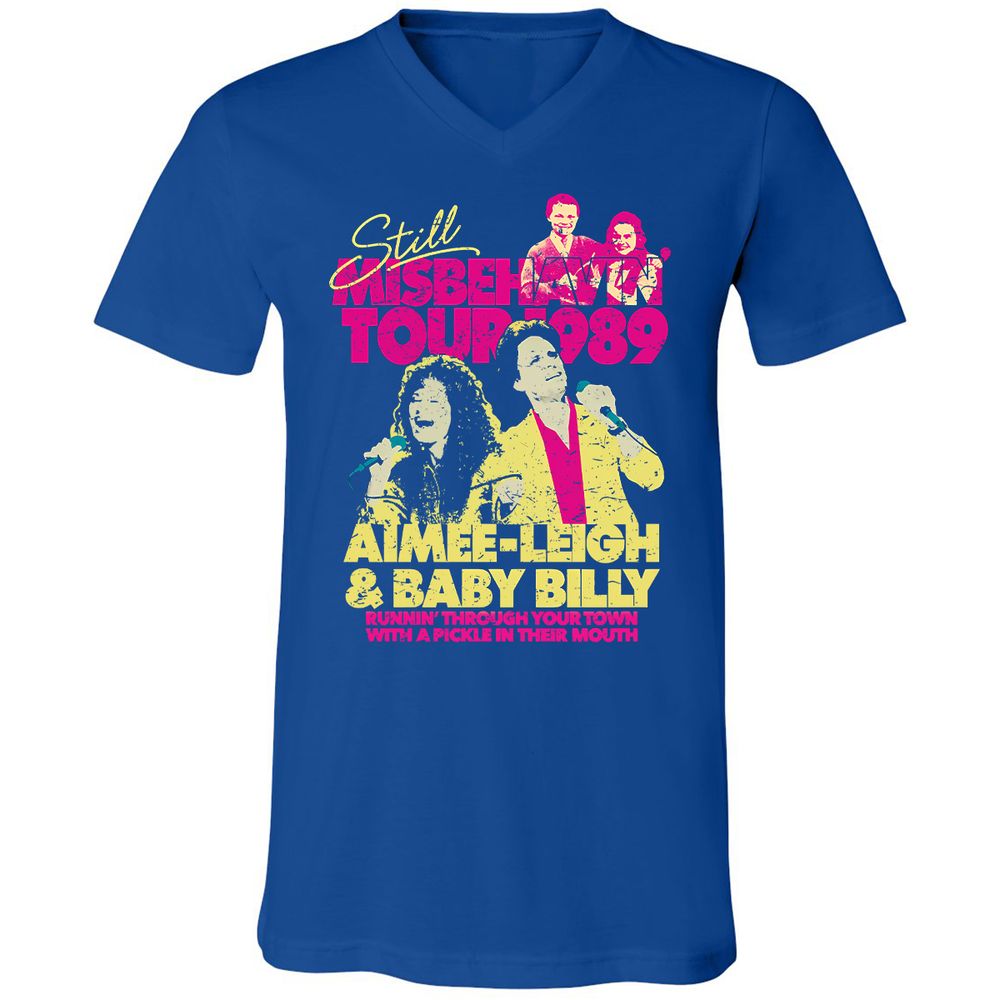 Unisex V-Neck T-Shirt - S1R1LEF7 - True Royal - 4
