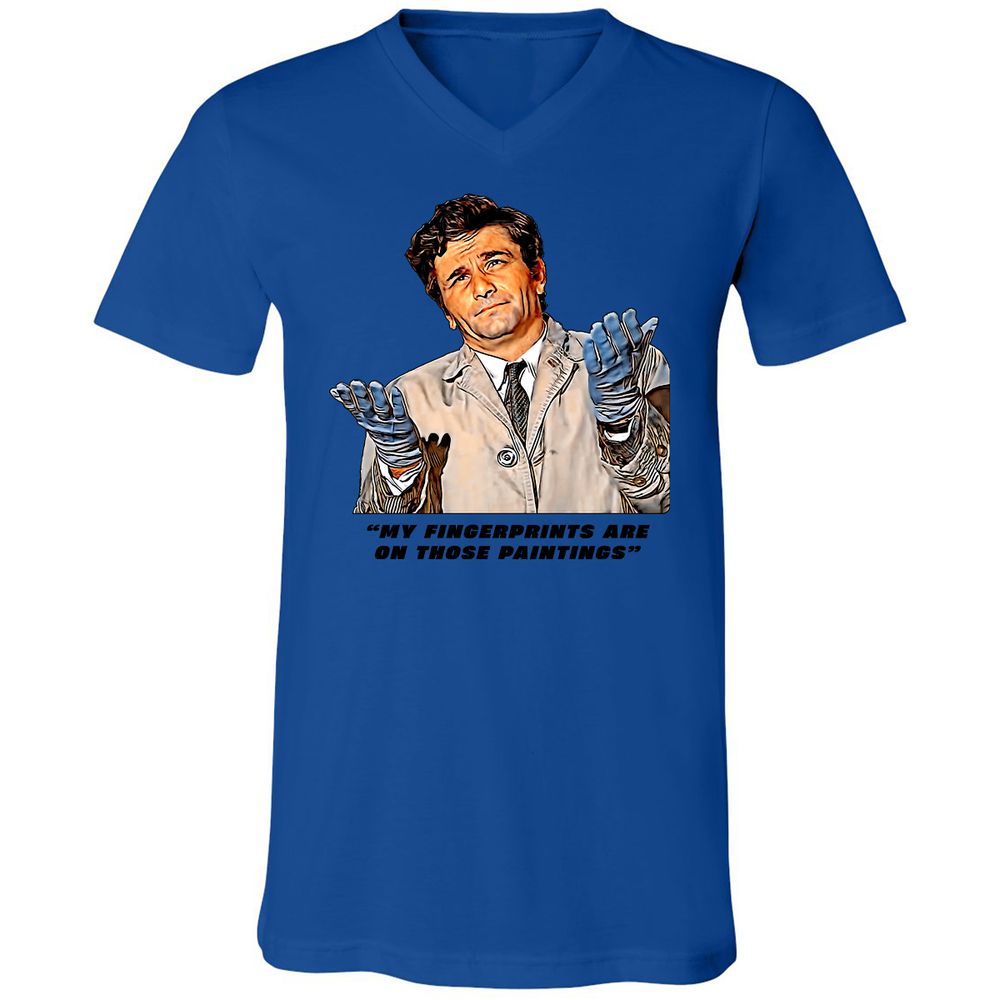 Unisex V-Neck T-Shirt - 3SC8F1JS - True Royal - 4