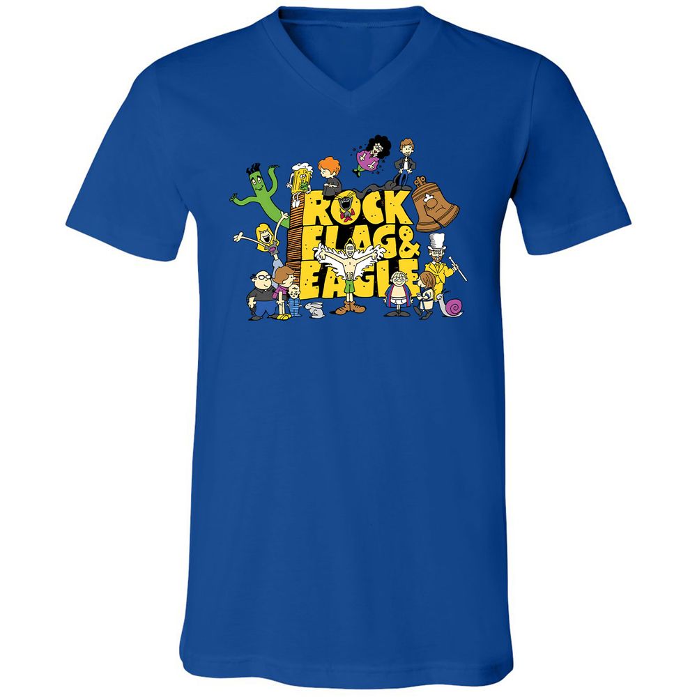 Unisex V-Neck T-Shirt - G2UG4R2C - True Royal - 4