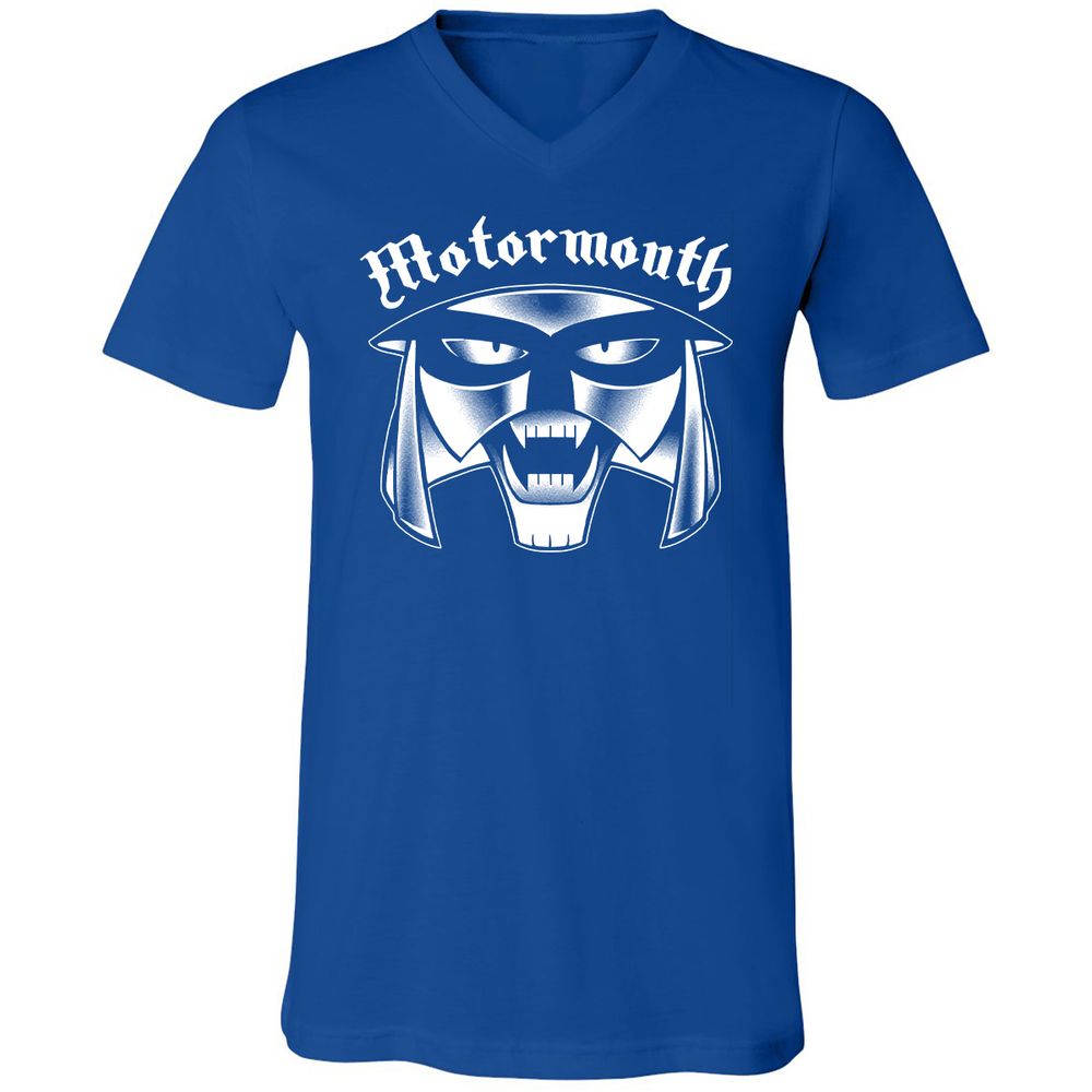 Unisex V-Neck T-Shirt - EGYZQ5KJ - True Royal - 4