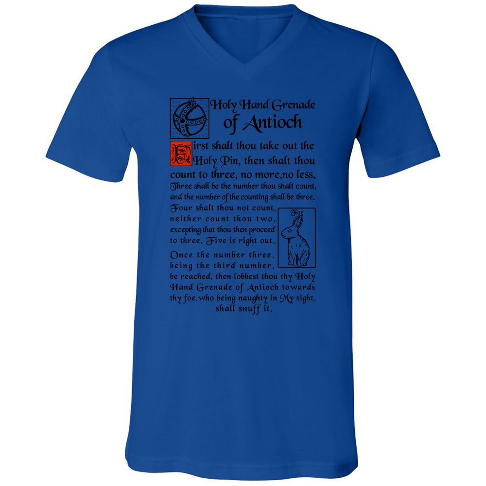 Unisex V-Neck T-Shirt - YXBMKG64 - True Royal - 4