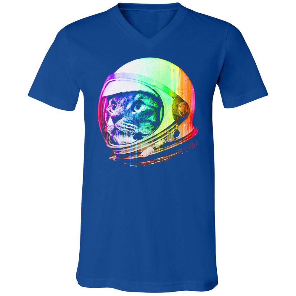 Unisex V-Neck T-Shirt - UNQN5PGW - True Royal - 4