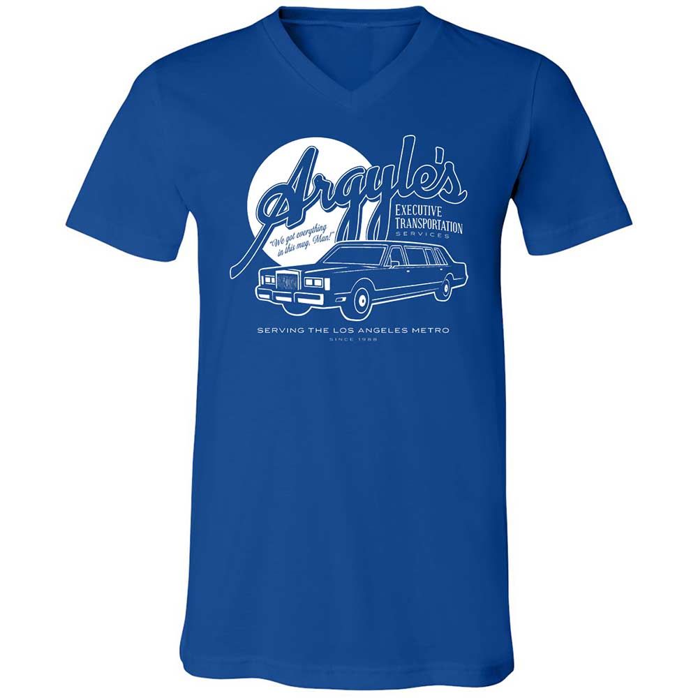 Unisex V-Neck T-Shirt - X8EWZHY6 - True Royal - 4