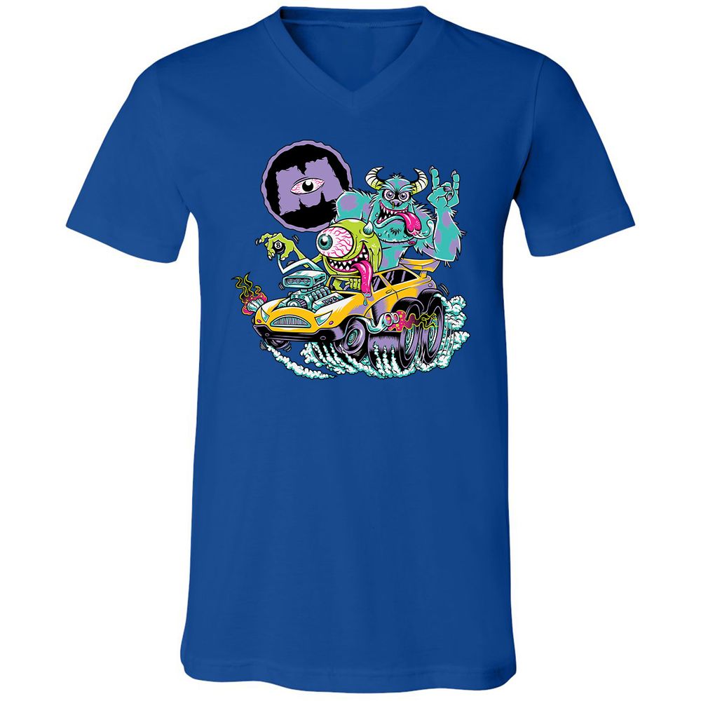 Unisex V-Neck T-Shirt - 3Q33CLQ4 - True Royal - 4