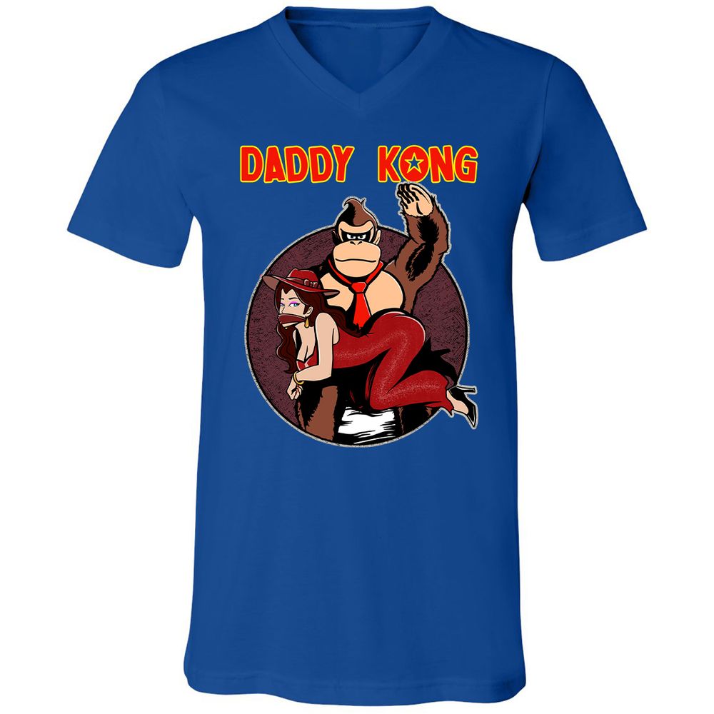 Unisex V-Neck T-Shirt - PCUTUZKW - True Royal - 4