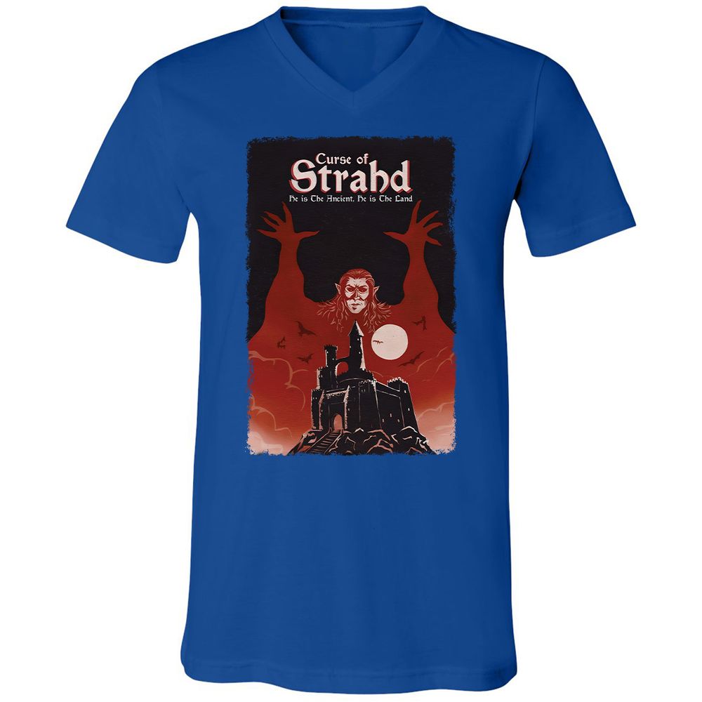 Unisex V-Neck T-Shirt - PKGGG4KS - True Royal - 4