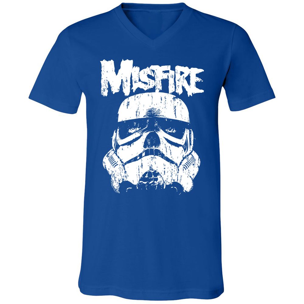 Unisex V-Neck T-Shirt - DYPZNWVS - True Royal - 4