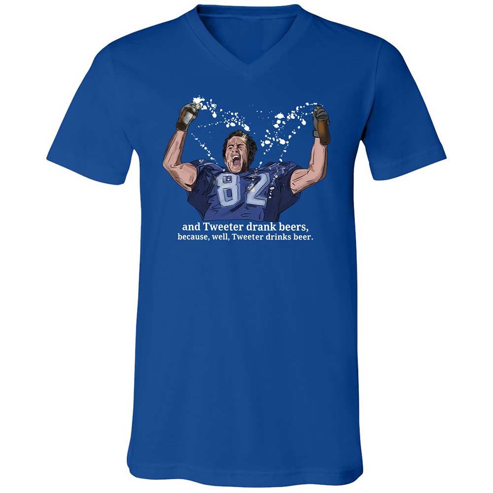 Unisex V-Neck T-Shirt - V3VMS157 - True Royal - 4
