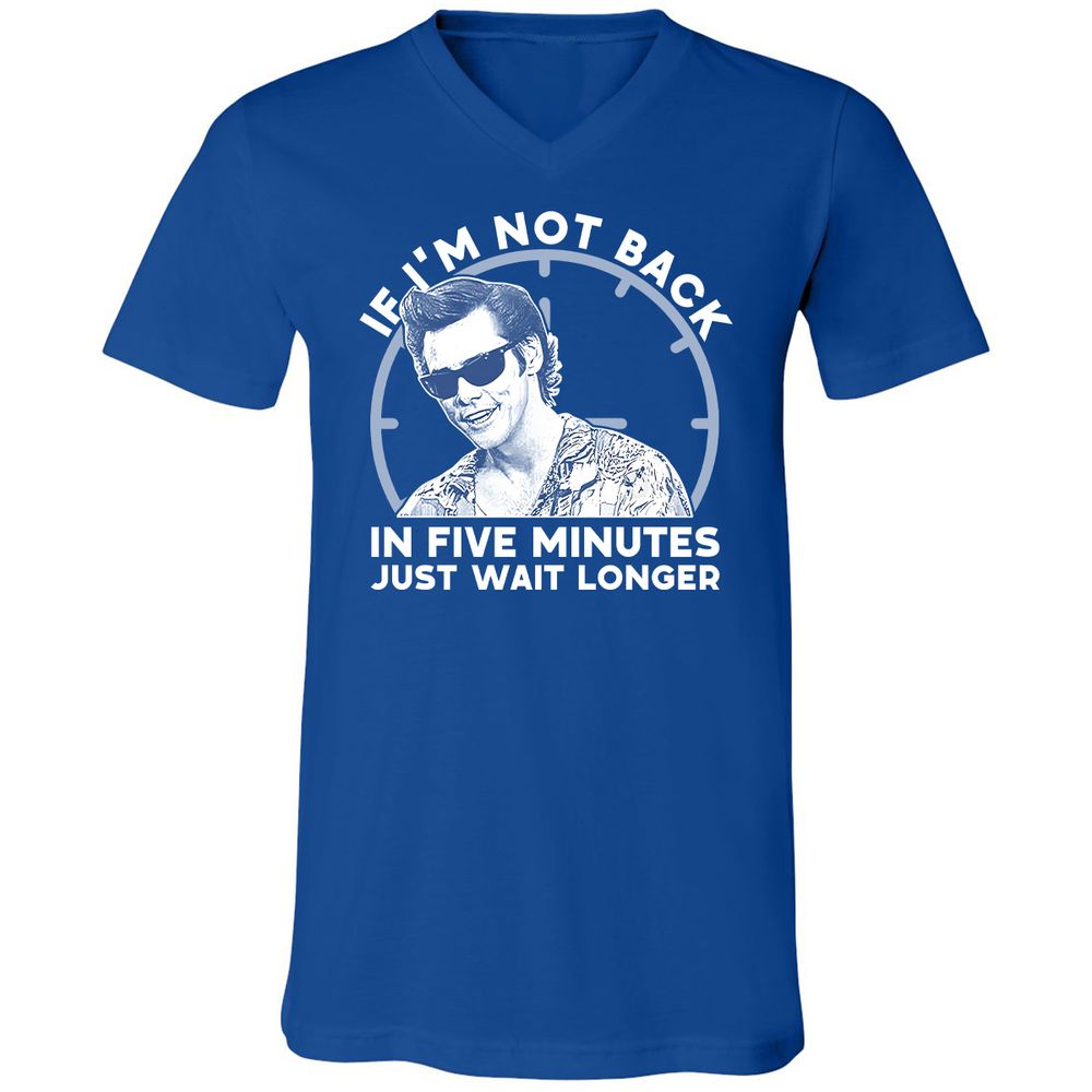 Unisex V-Neck T-Shirt - V52GJ5RZ - True Royal - 4