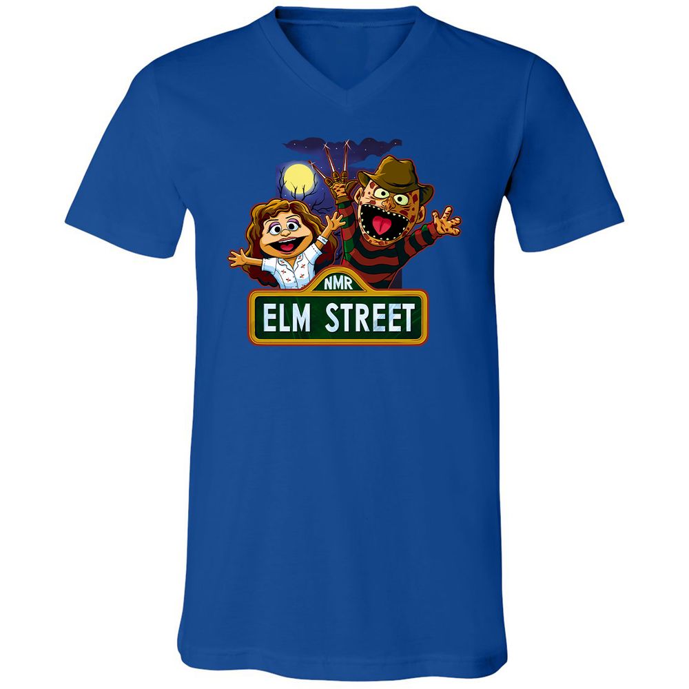 Unisex V-Neck T-Shirt - D4UBAMTY - True Royal - 4