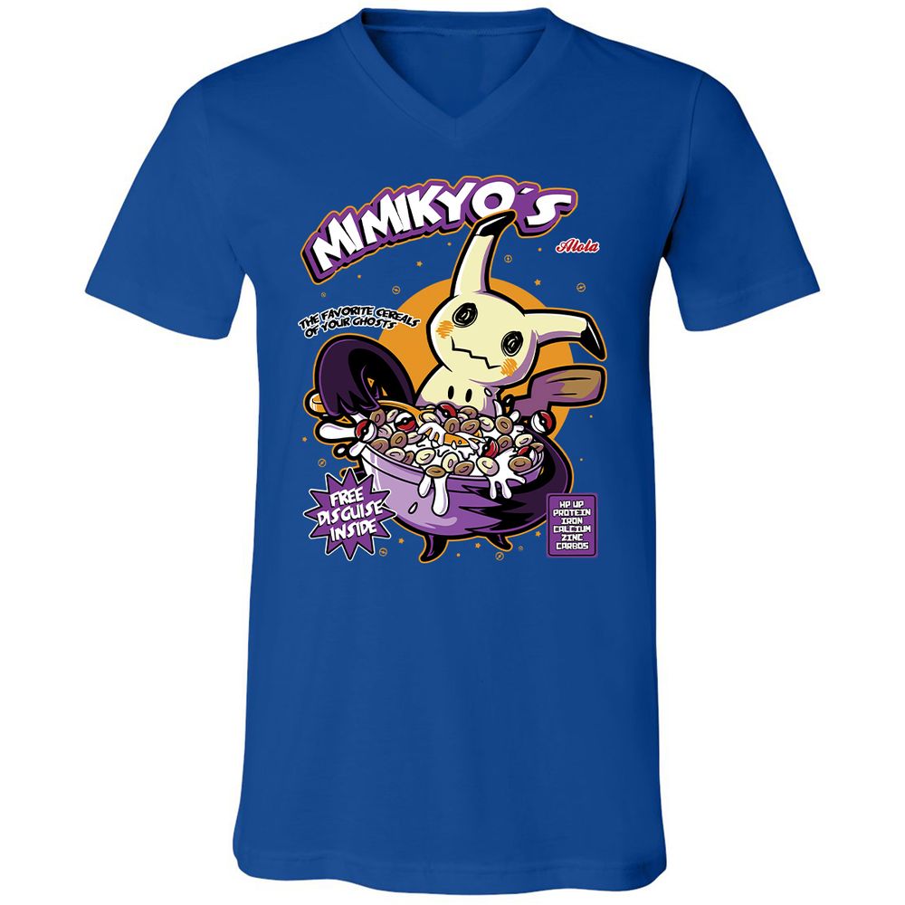 Unisex V-Neck T-Shirt - 7EQ8M8RD - True Royal - 4