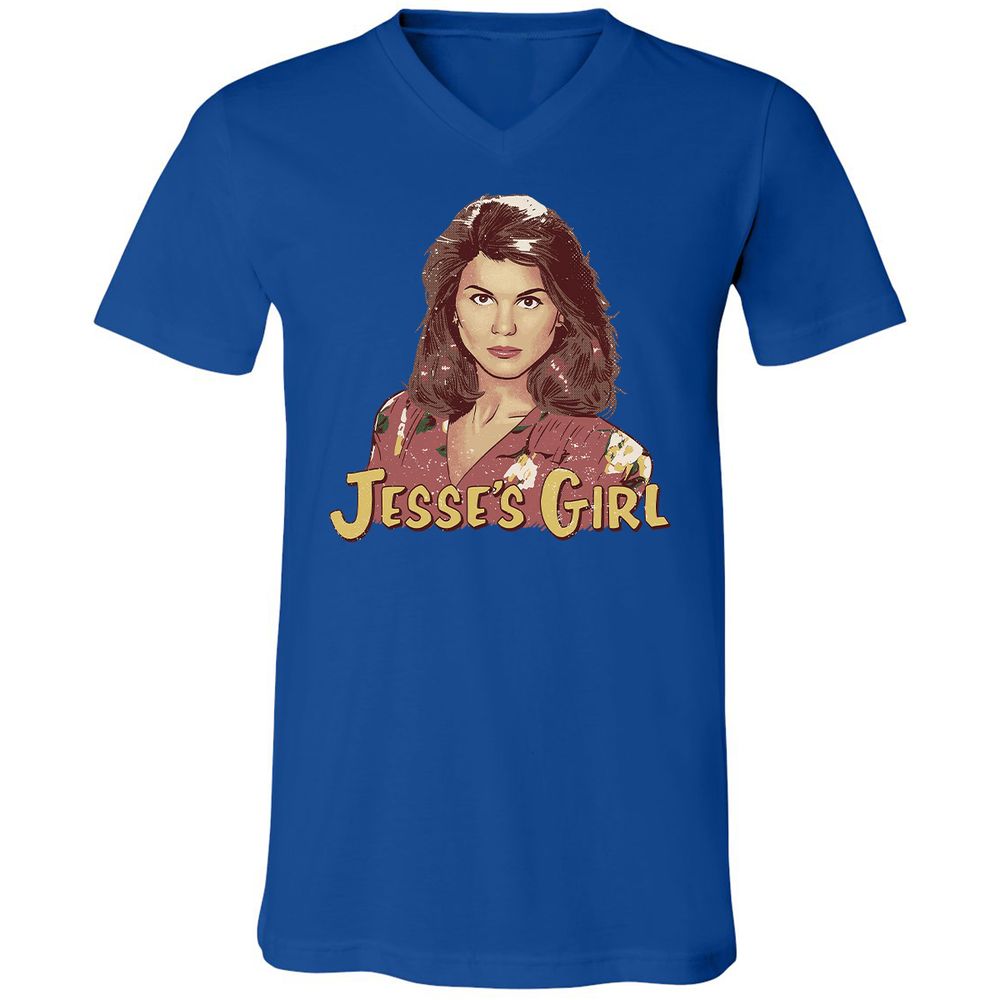 Unisex V-Neck T-Shirt - 6N1RHJH5 - True Royal - 4