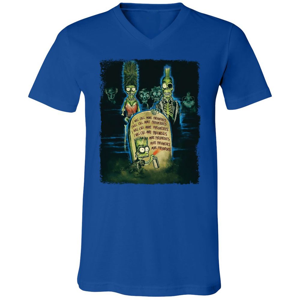 Unisex V-Neck T-Shirt - MHVZ2E15 - True Royal - 4