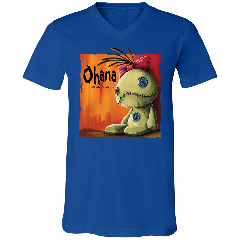 Unisex V-Neck T-Shirt - 82HH52YE - True Royal - 4