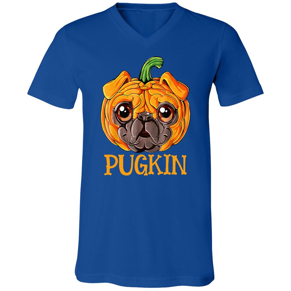 Unisex V-Neck T-Shirt - ZB14U9DA - True Royal - 4