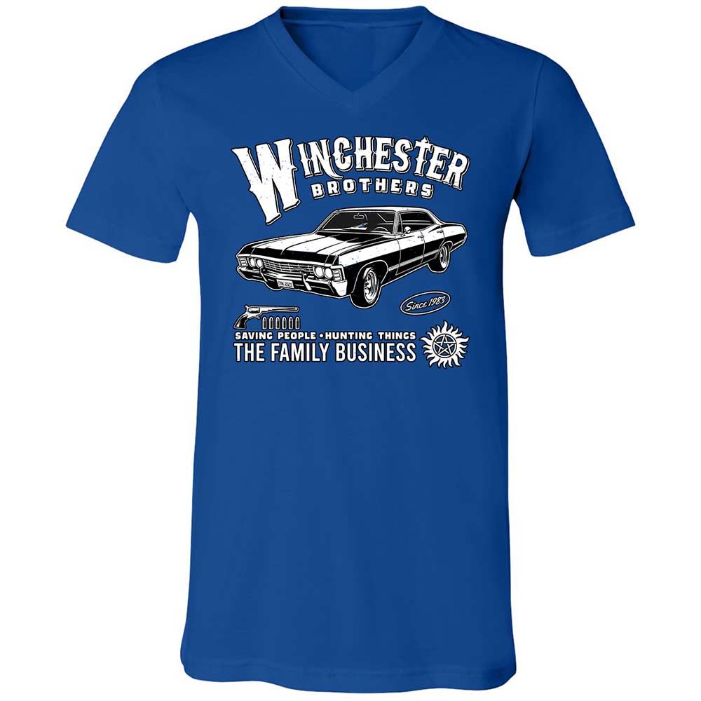 Unisex V-Neck T-Shirt - KAM13VLA - True Royal - 4