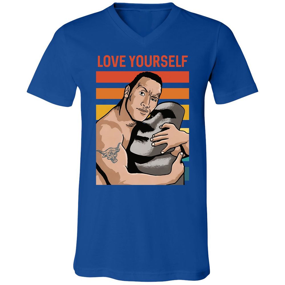Unisex V-Neck T-Shirt - 1NVH47DA - True Royal - 4