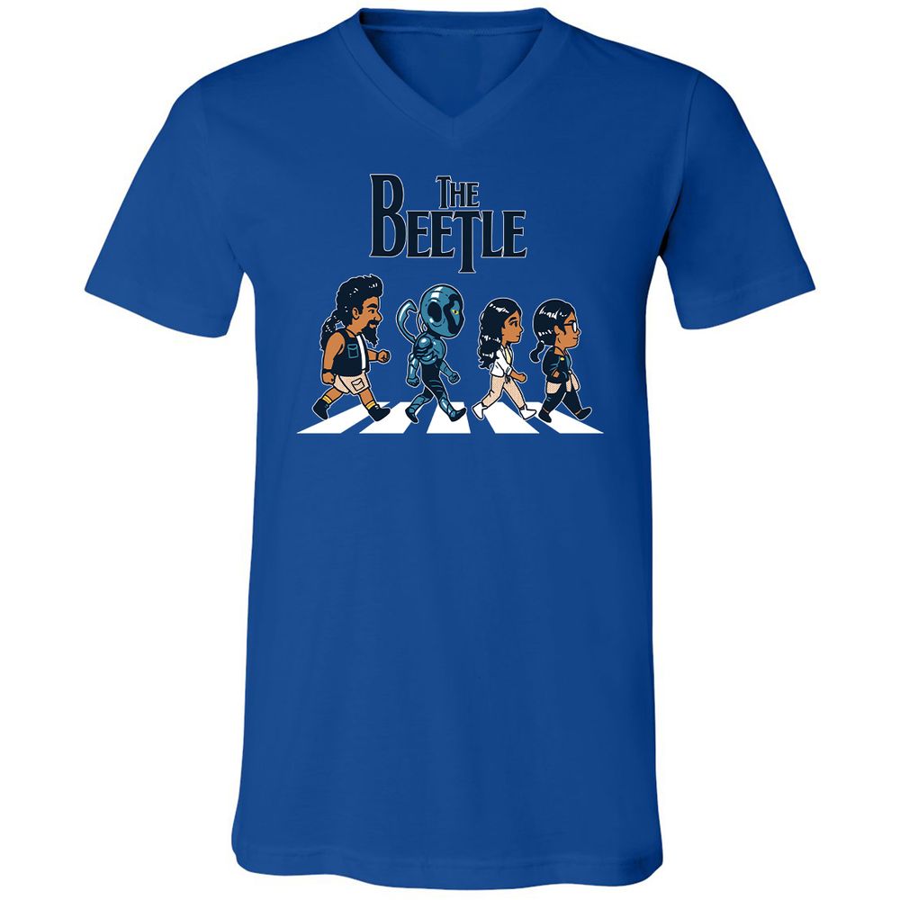 Unisex V-Neck T-Shirt - XG58SH2Y - True Royal - 4