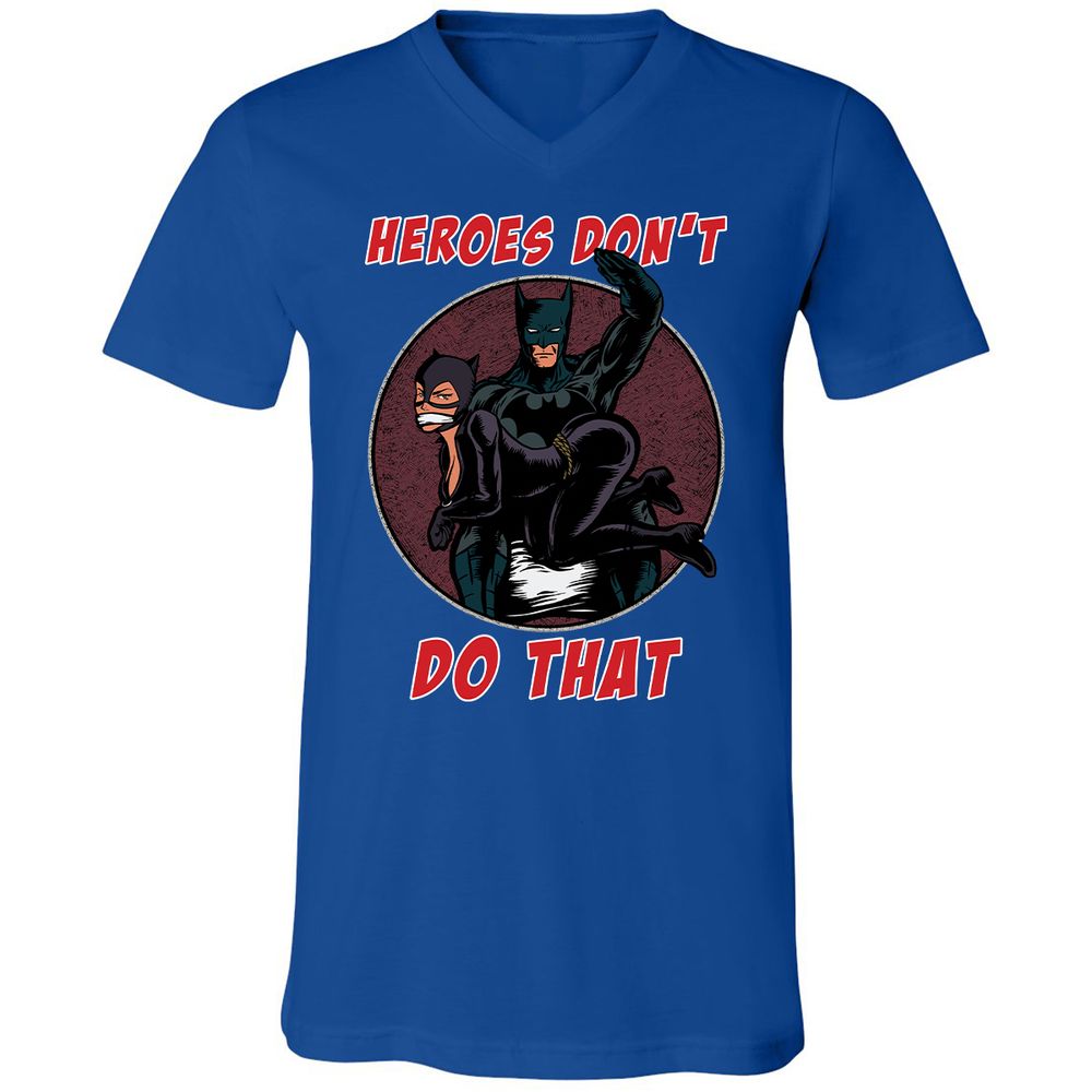 Unisex V-Neck T-Shirt - 69MNRHJ6 - True Royal - 4