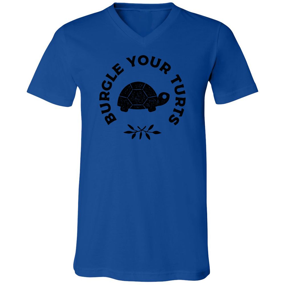Unisex V-Neck T-Shirt - 8M3PF9HB - True Royal - 4