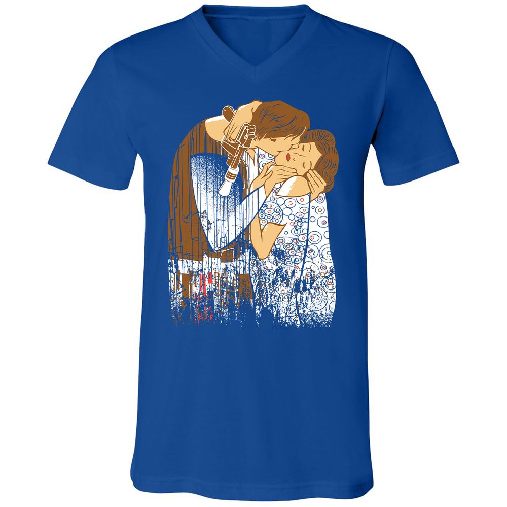 Unisex V-Neck T-Shirt - TCDCDGS8 - True Royal - 4