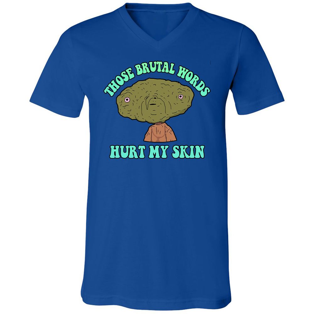 Unisex V-Neck T-Shirt - 7T91GTE2 - True Royal - 4