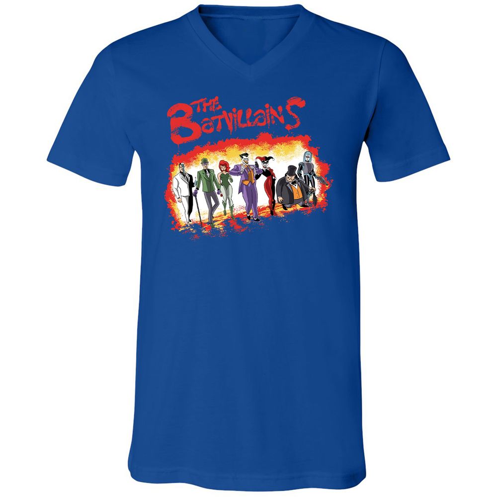 Unisex V-Neck T-Shirt - 447U6RXJ - True Royal - 4