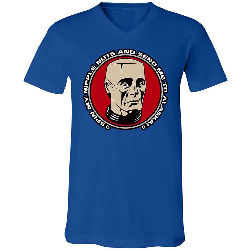 Unisex V-Neck T-Shirt - 3YL6Y5FR - True Royal - 4