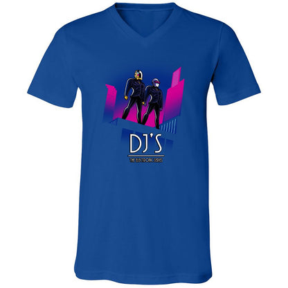 Unisex V-Neck T-Shirt - 4XWQ2HG3 - True Royal - 4