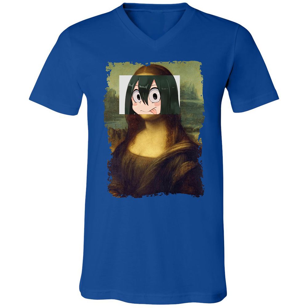 Unisex V-Neck T-Shirt - YEZH46UH - True Royal - 4