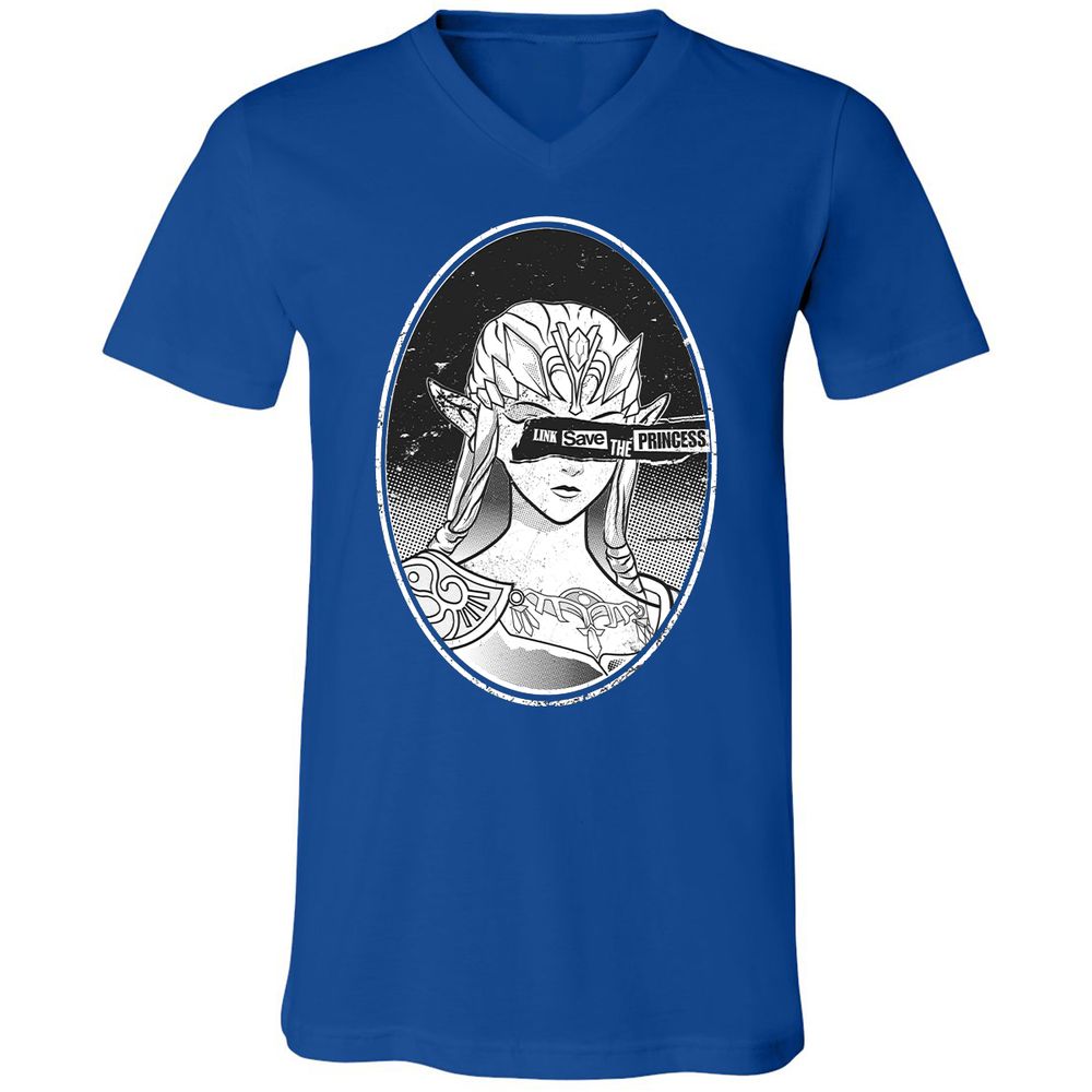 Unisex V-Neck T-Shirt - 6STSNA1M - True Royal - 4