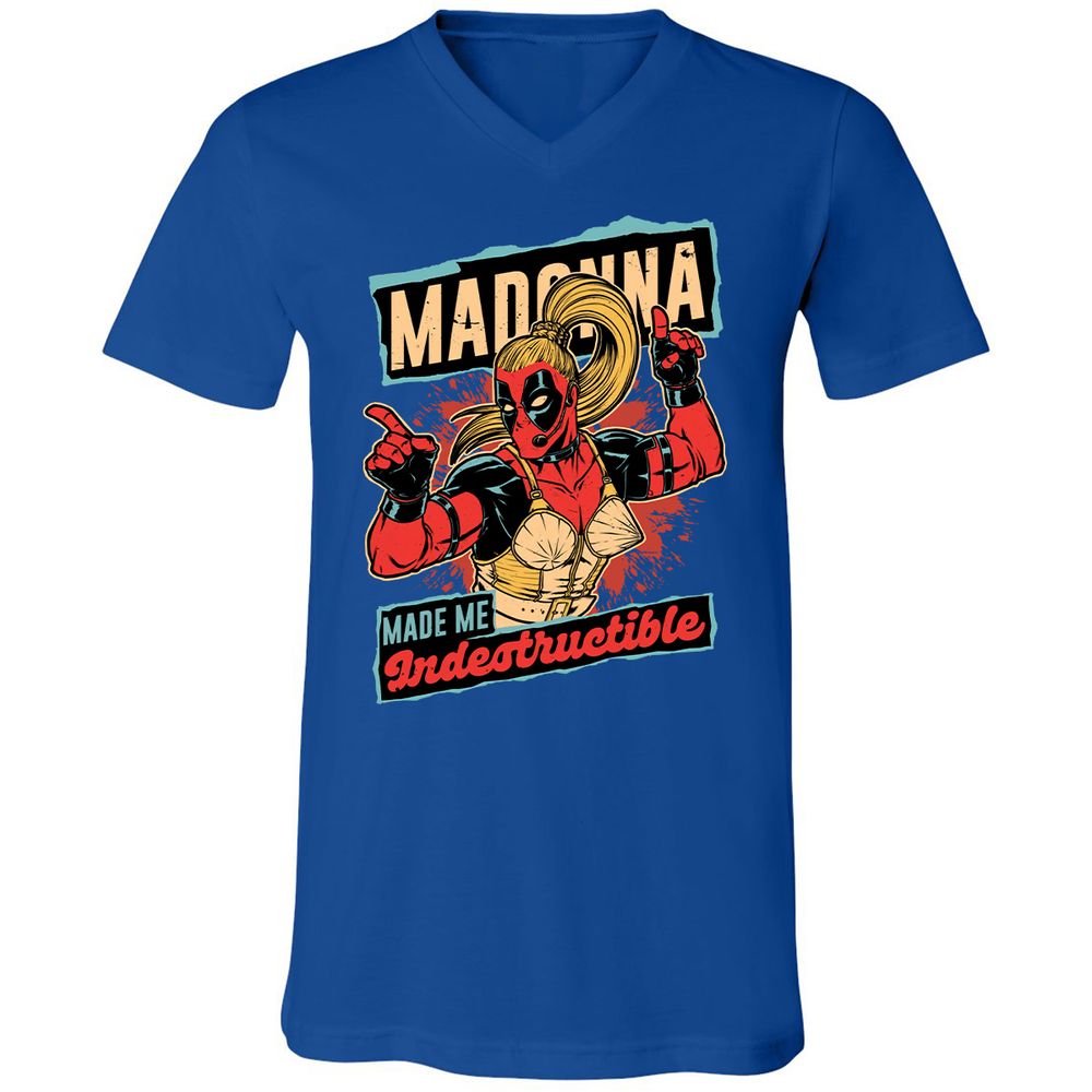 Unisex V-Neck T-Shirt - 56MZ2KV2 - True Royal - 4