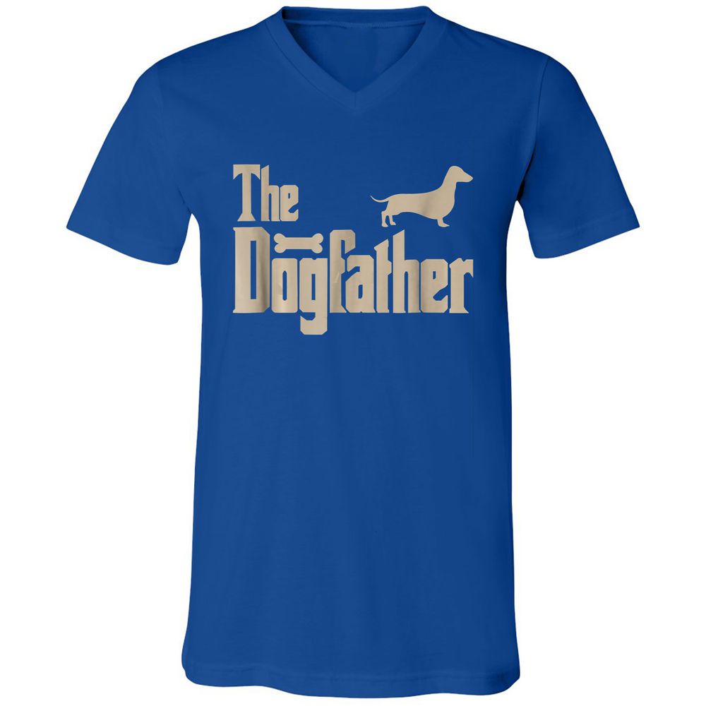 Unisex V-Neck T-Shirt - G9RL7C1B - True Royal - 4