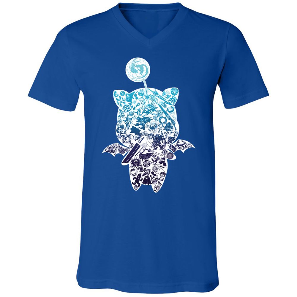 Unisex V-Neck T-Shirt - 427BNPML - True Royal - 4