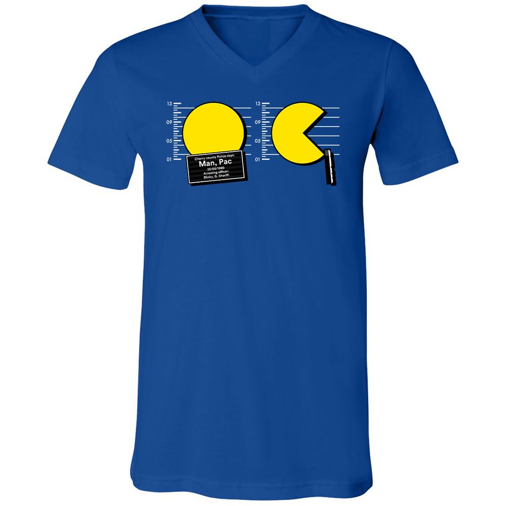 Unisex V-Neck T-Shirt - 8CE72UGG - True Royal - 4