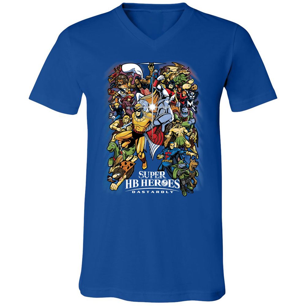 Unisex V-Neck T-Shirt - YU1ZV3D4 - True Royal - 4