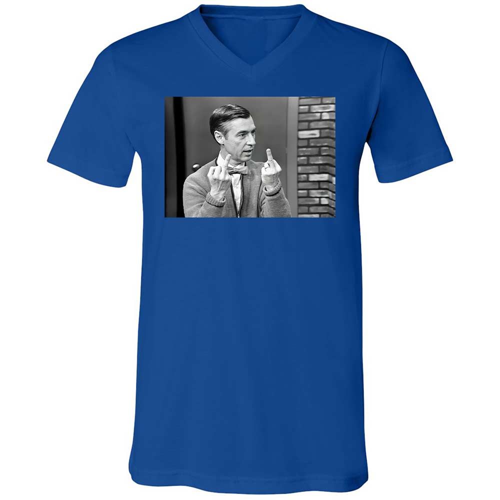 Unisex V-Neck T-Shirt - 2Y5HJG7Z - True Royal - 4