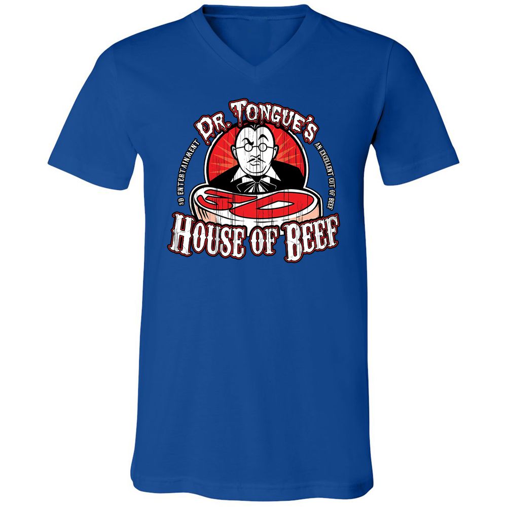 Unisex V-Neck T-Shirt - SBEGY3YB - True Royal - 4