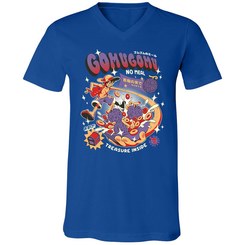 Unisex V-Neck T-Shirt - J5B5RUSE - True Royal - 4