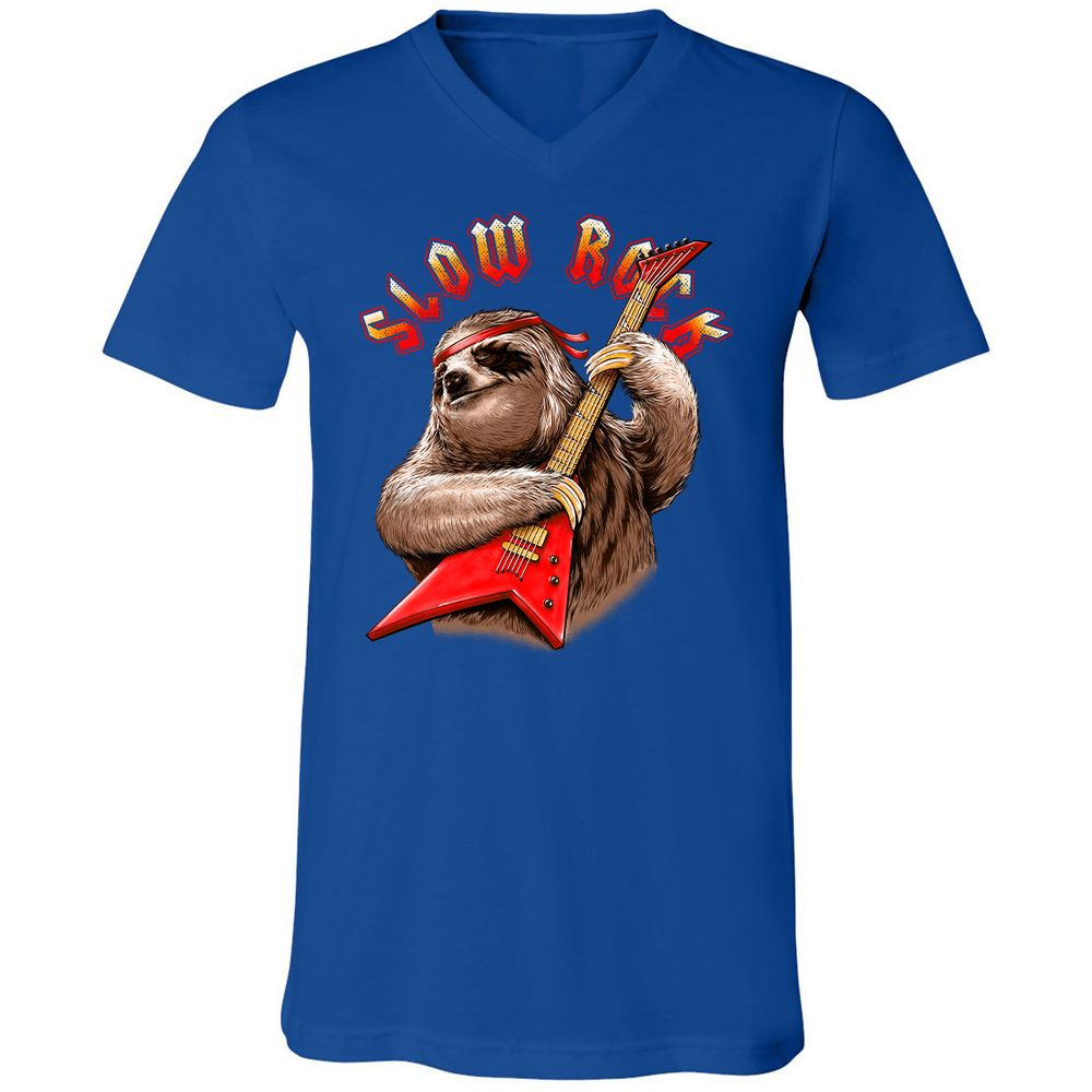 Unisex V-Neck T-Shirt - MLR2Z67B - True Royal - 4