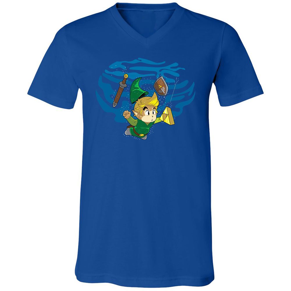 Unisex V-Neck T-Shirt - TWEKVJS2 - True Royal - 4