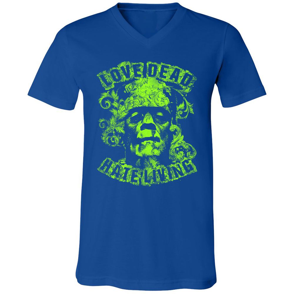 Unisex V-Neck T-Shirt - 67HHJW3M - True Royal - 4