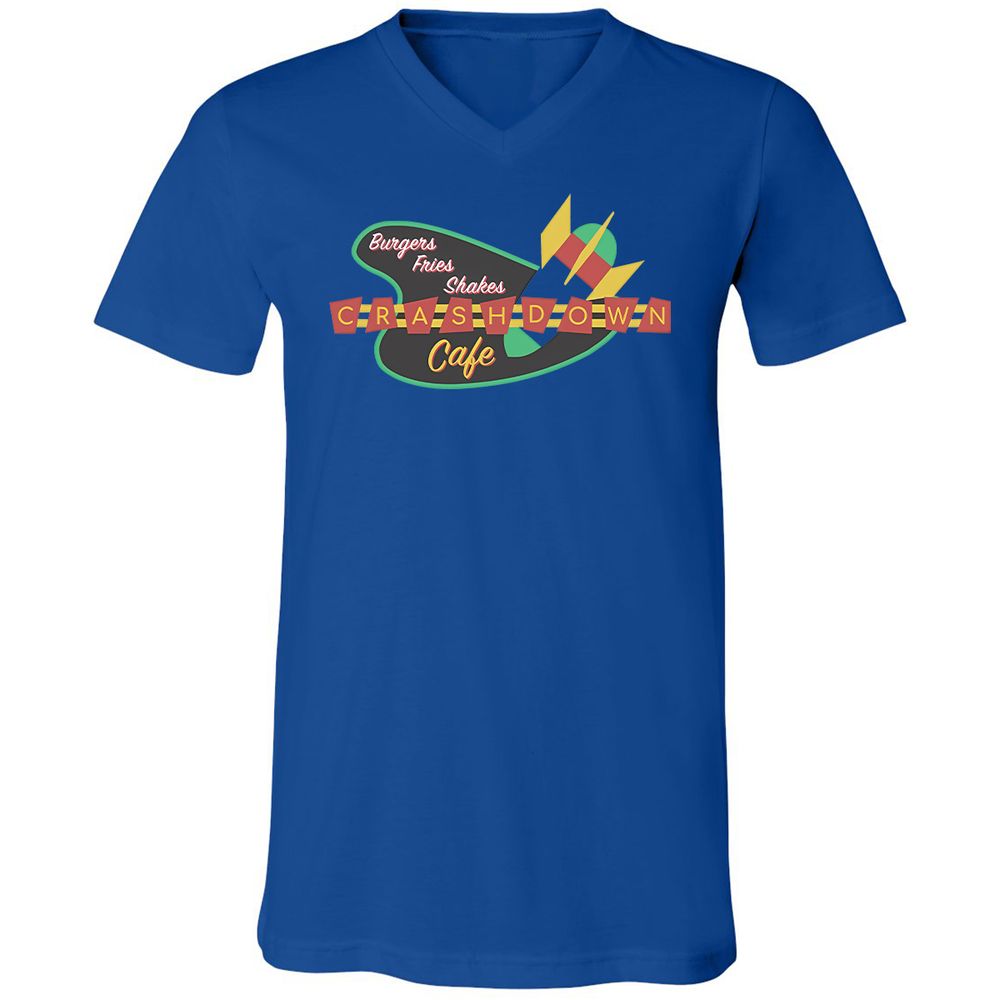 Unisex V-Neck T-Shirt - SXKYPRVR - True Royal - 4